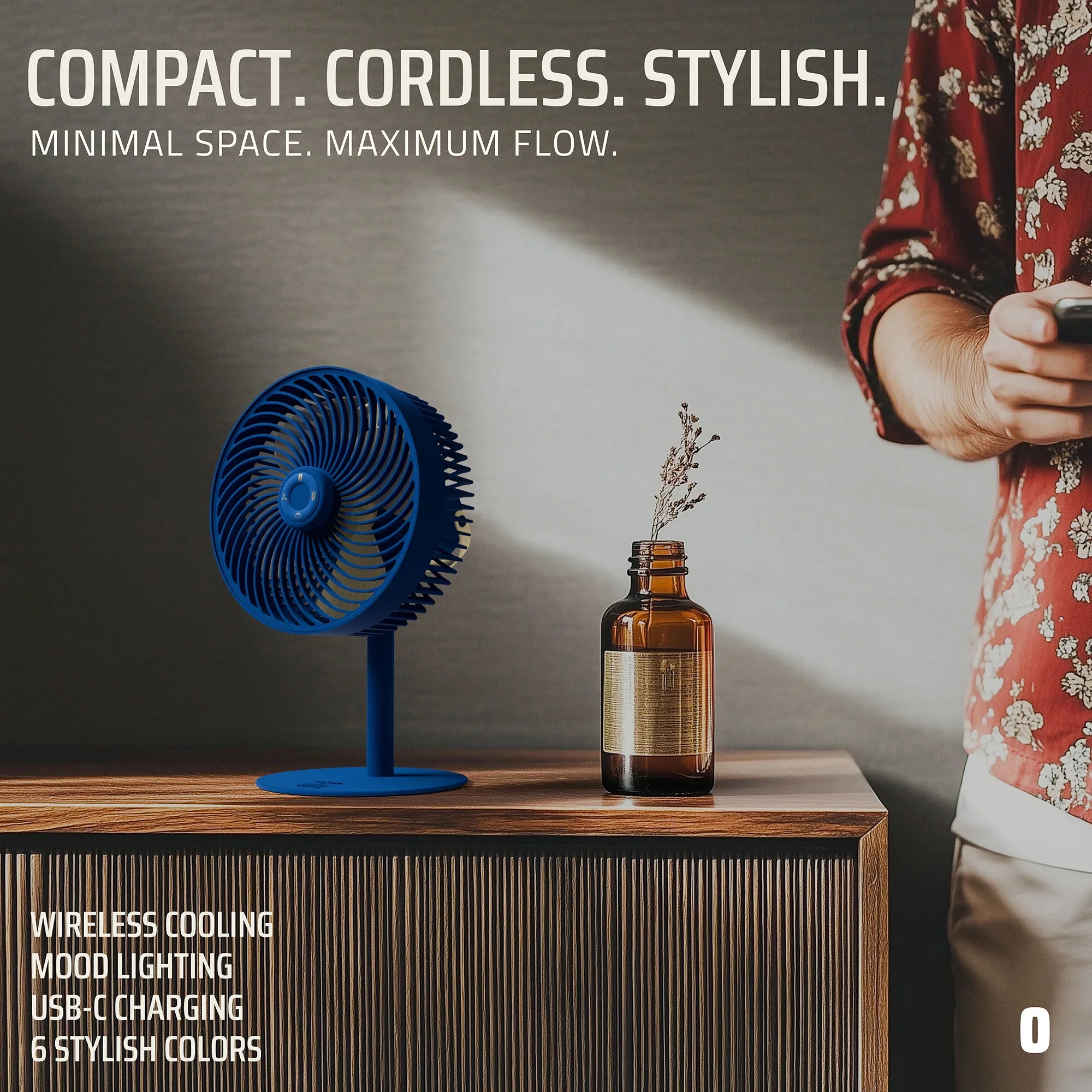 Flow Rechargeable High-Speed Desk Fan