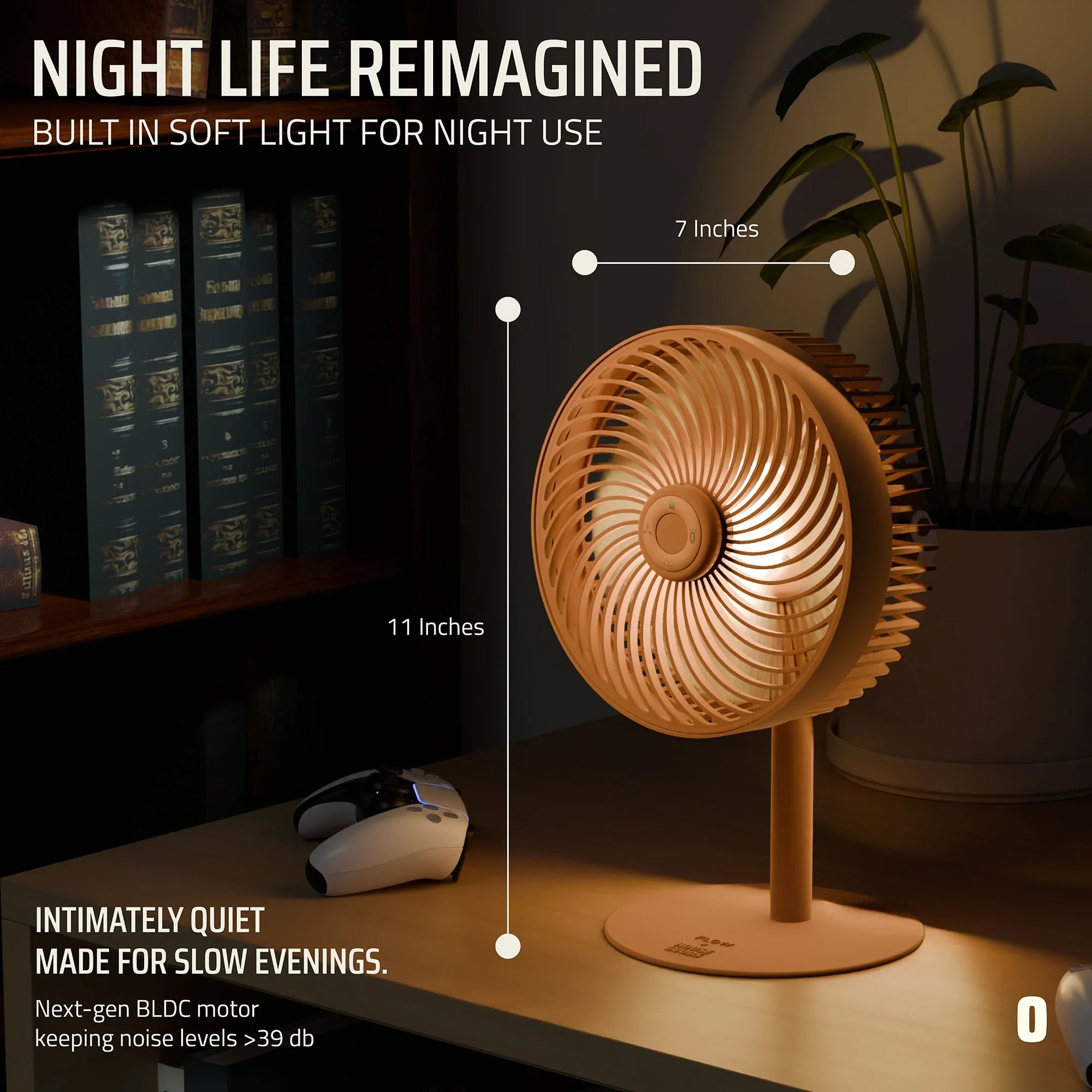 Flow Rechargeable High-Speed Desk Fan
