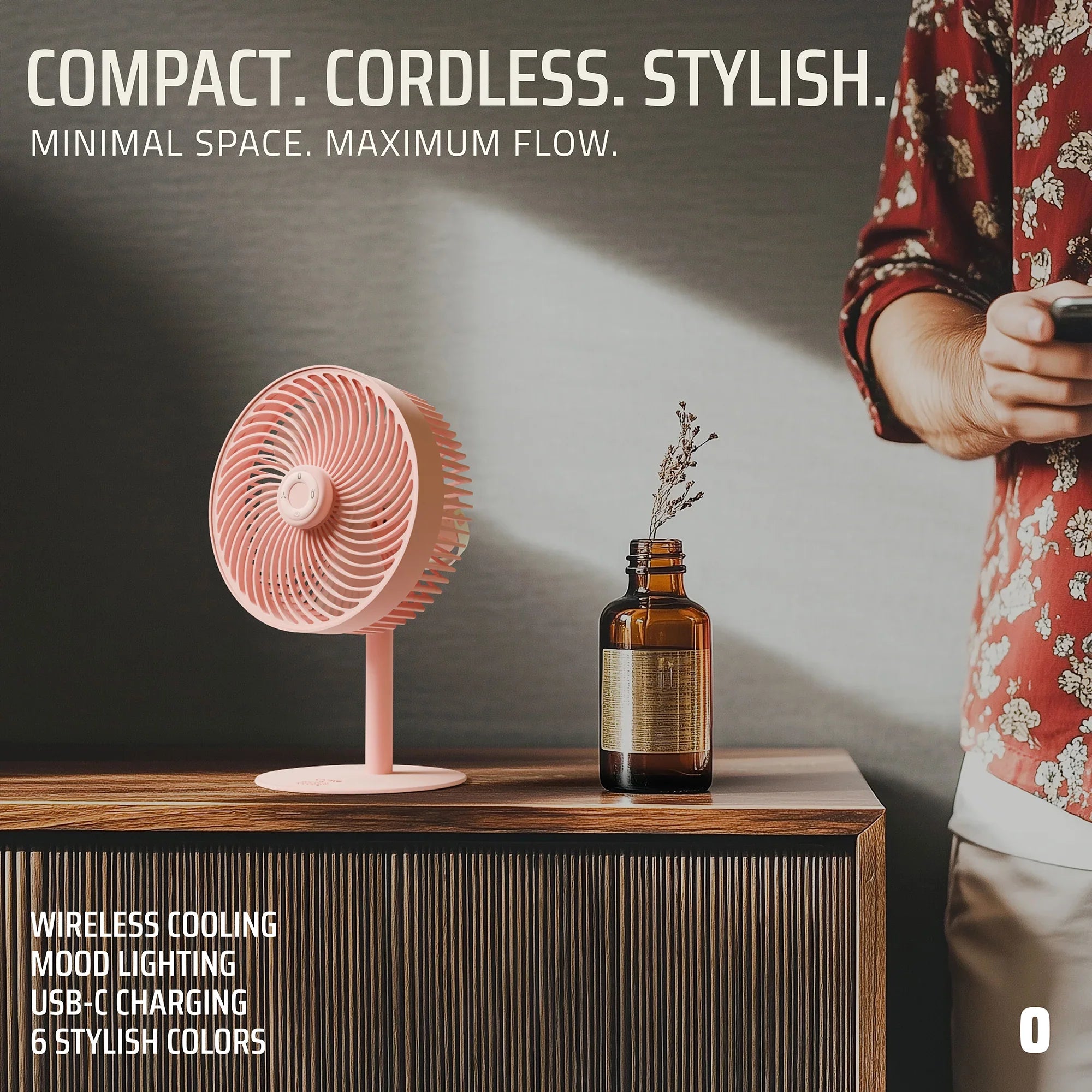 Flow Rechargeable High-Speed Desk Fan
