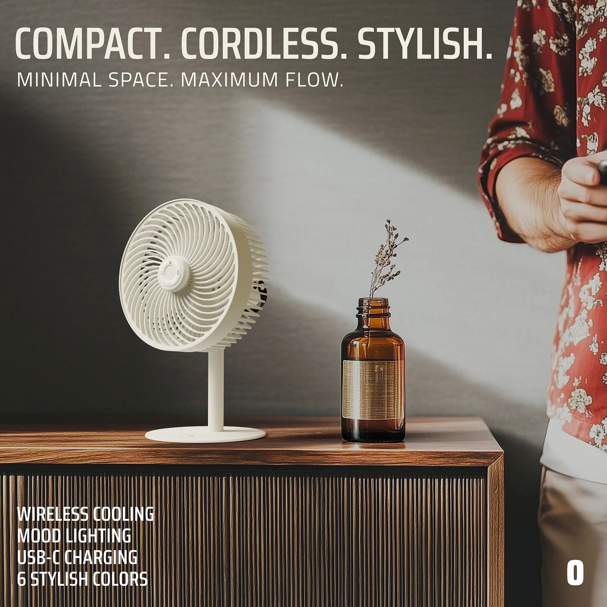 Flow Rechargeable High-Speed Desk Fan