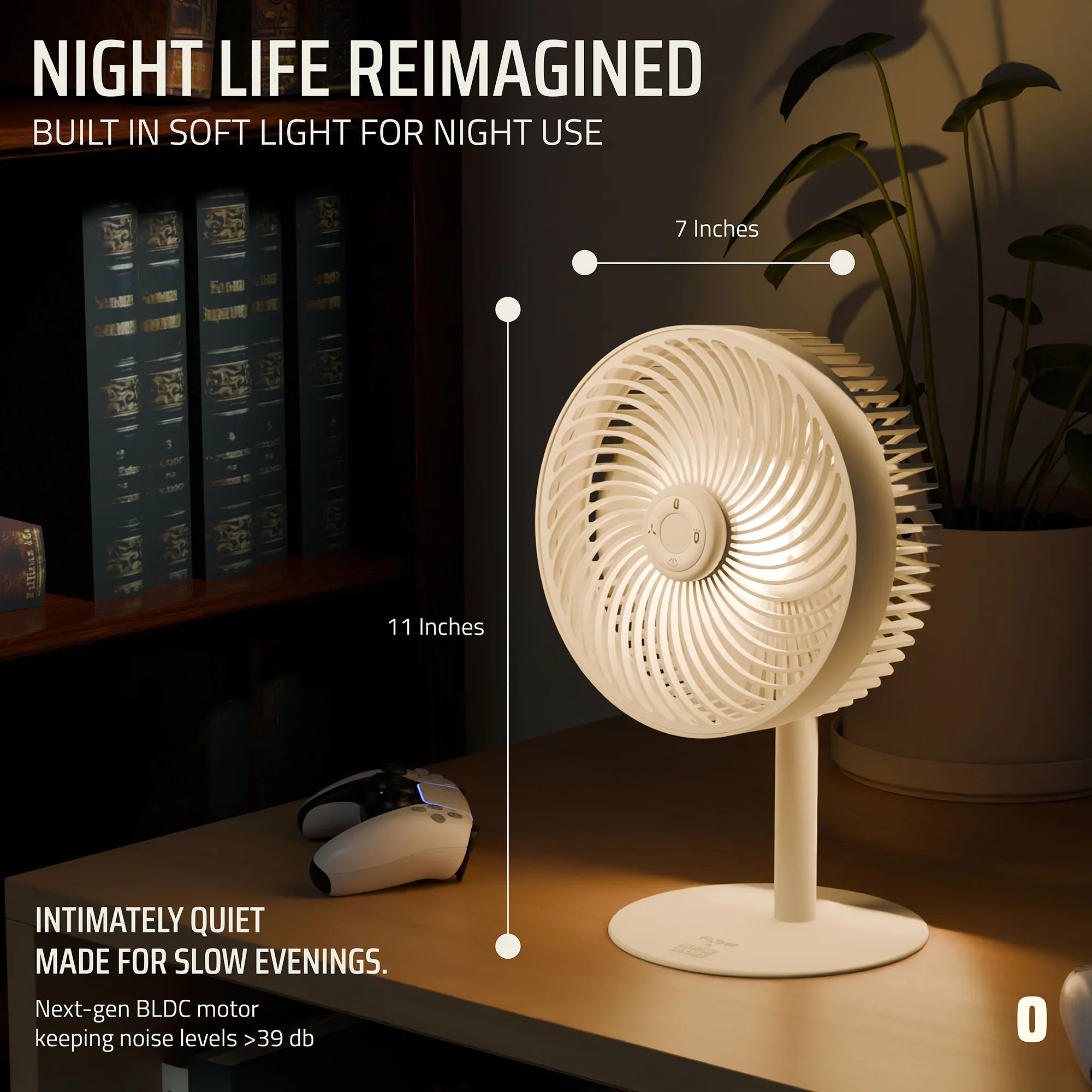 Flow Rechargeable High-Speed Desk Fan