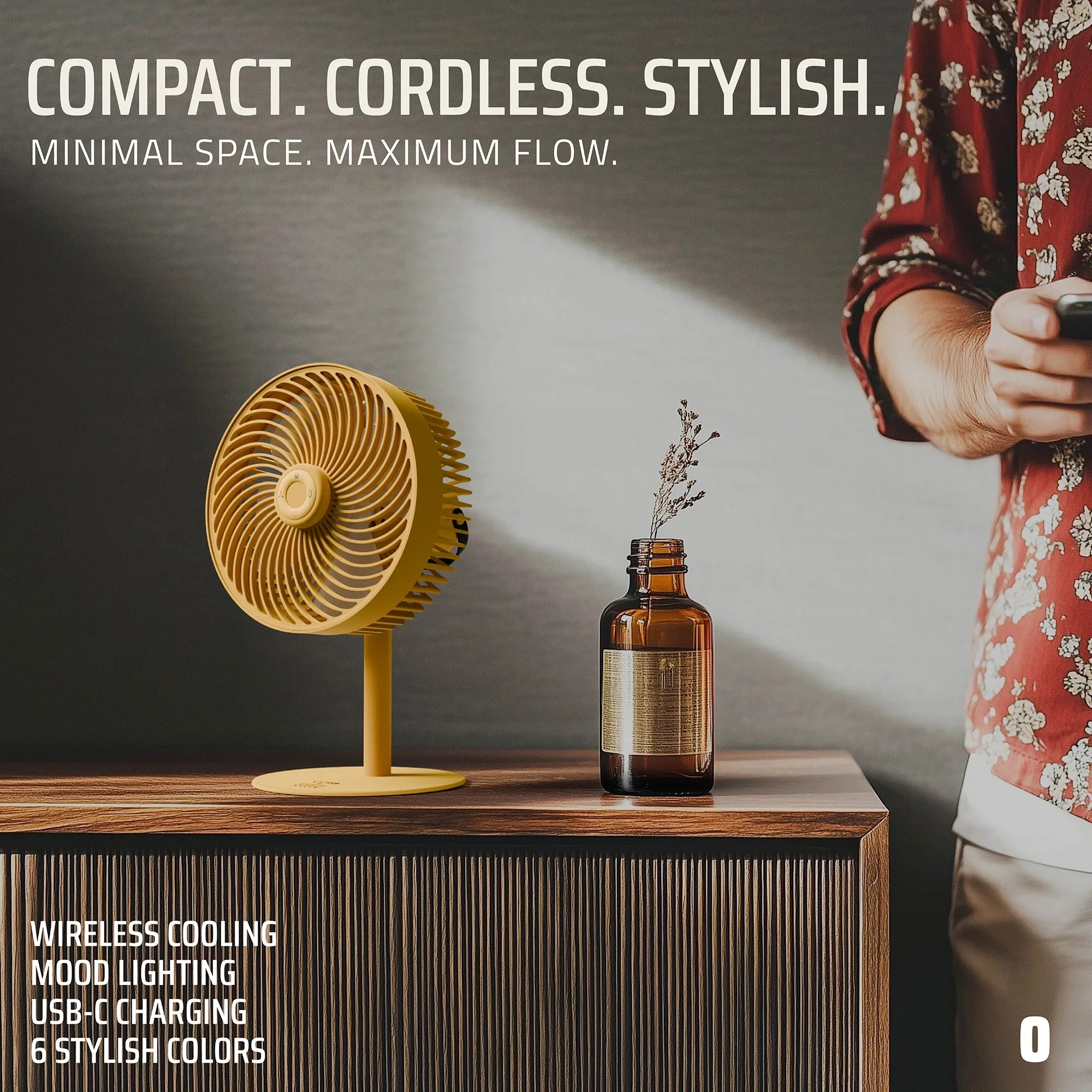 Flow Rechargeable High-Speed Desk Fan