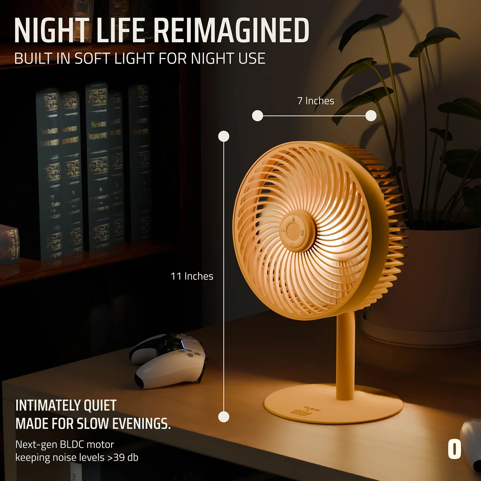 Flow Rechargeable High-Speed Desk Fan