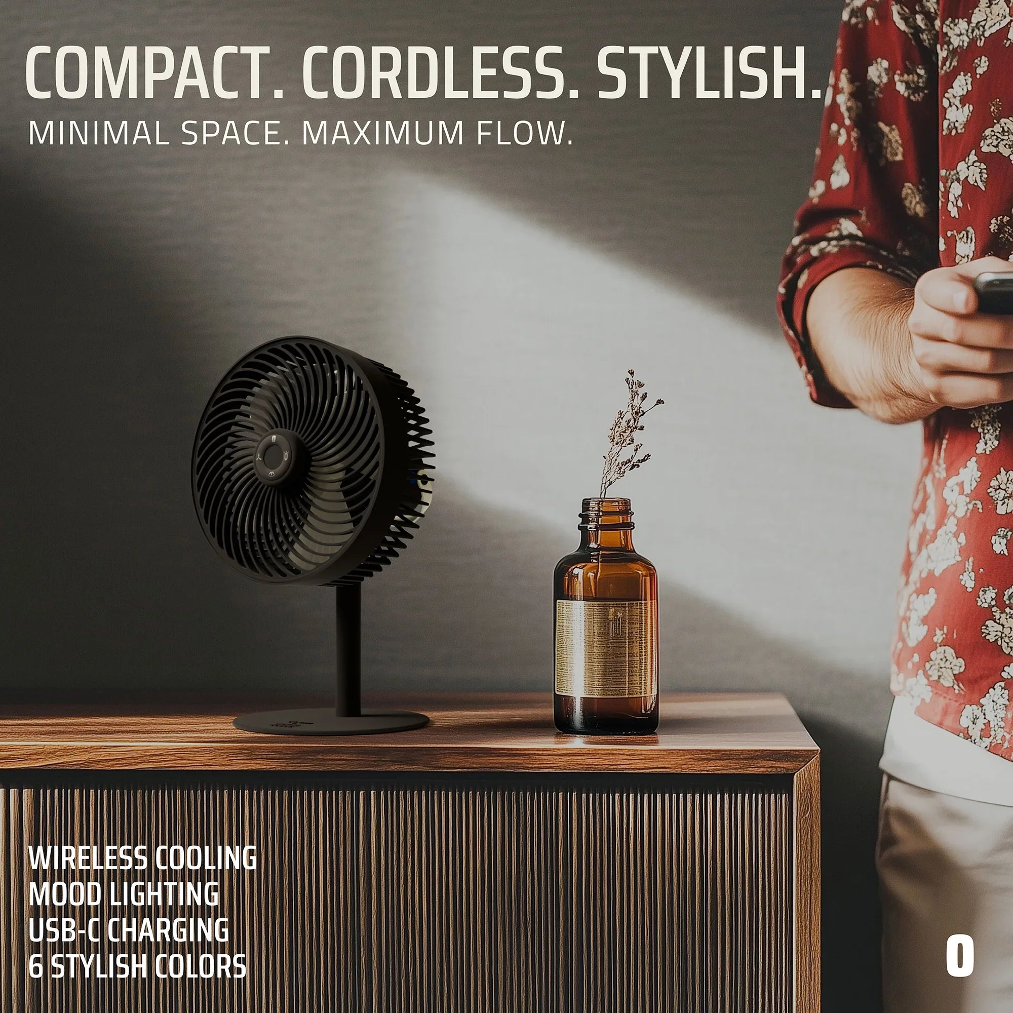 Flow Rechargeable High-Speed Desk Fan