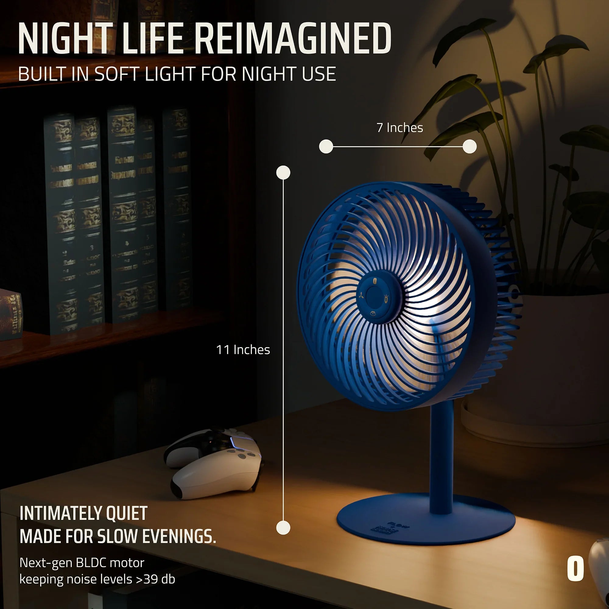 Flow Rechargeable High-Speed Desk Fan