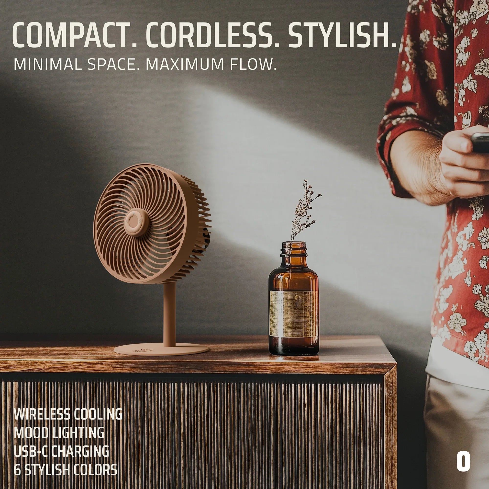 Flow Rechargeable High-Speed Desk Fan