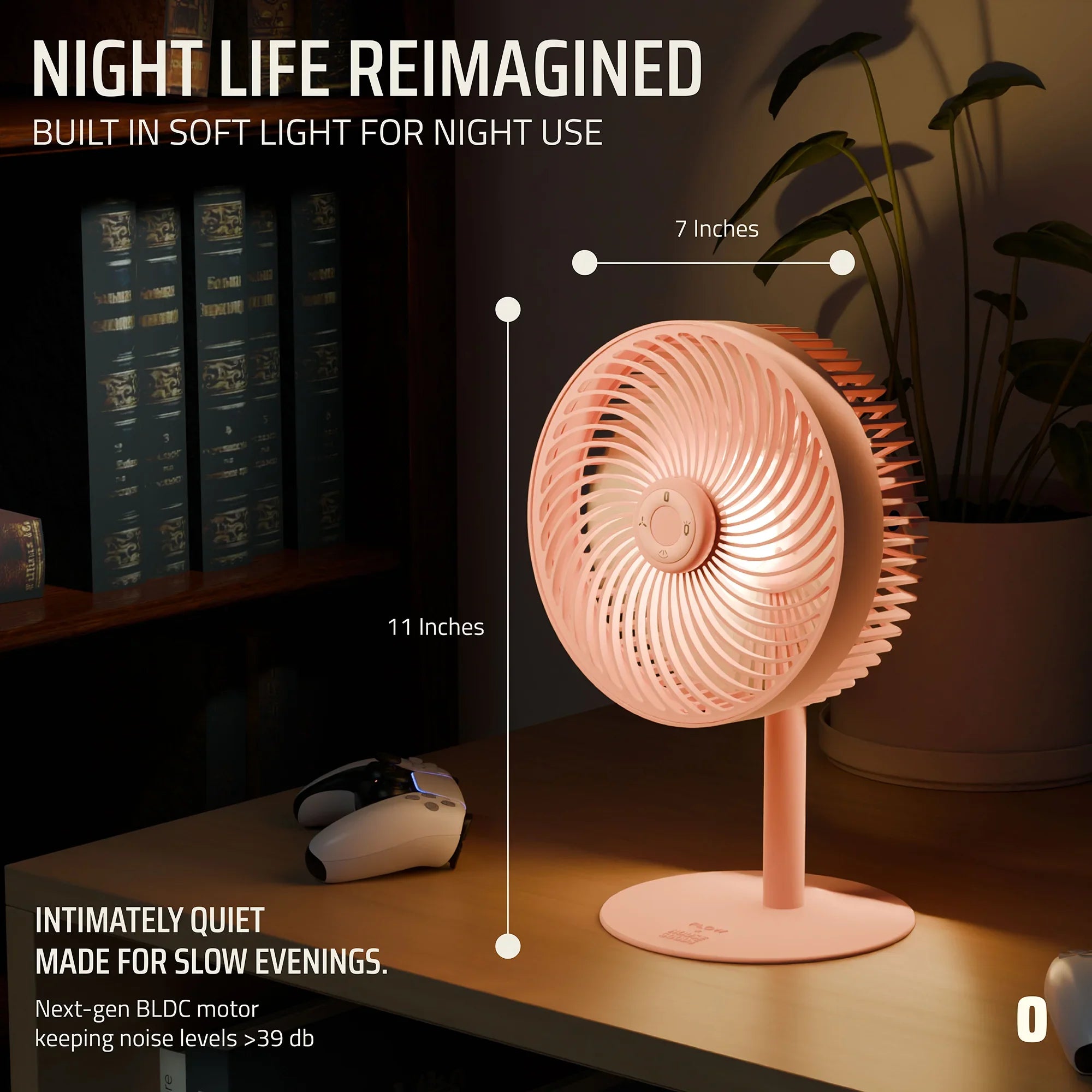Flow Rechargeable High-Speed Desk Fan